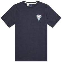 Load image into Gallery viewer, TEE-SHIRT PALM PRINT BLEU PANAME