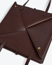 Load image into Gallery viewer, ORIGAMI TOTE BAG OVERSIZED COFFEE BEAN