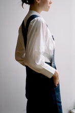 Load image into Gallery viewer, Linen Overalls Navy