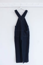 Load image into Gallery viewer, Linen Overalls Navy