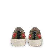 Load image into Gallery viewer, KHAKI LOW TOP MULTI HEART CONVERSE