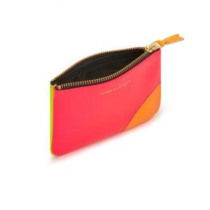 SMALL POUCH SUPERFLUO PINK YELLOW