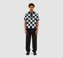 Load image into Gallery viewer, KOREN SQUARE POLO NAVY/WHITE
