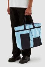 Load image into Gallery viewer, THOMPSON COLORBLOCK TOTEBAG NAVY/LAKE BLUE
