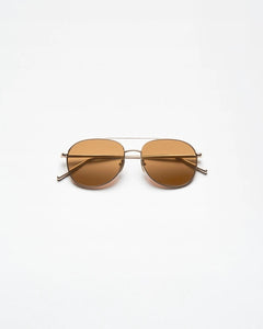 PILOT WITH BROWN LENS AND GOLD FRAME