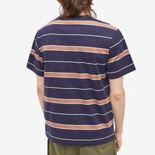 Load image into Gallery viewer, T-SHIRT STRIPED NAVY/PRALINE
