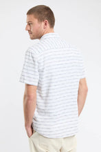 Load image into Gallery viewer, SHIRT SHORT SLEEVE HERITAGE STRIPPED- MILK NAVY
