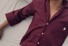 Load image into Gallery viewer, ADULT POPLIN SUMMER PYJAMA SET MULBERRY
