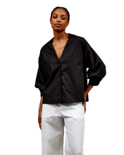 Load image into Gallery viewer, BANYAN TOP POPLIN BLACK
