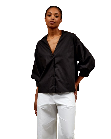 BANYAN TOP POPLIN BLACK