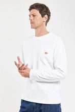 Load image into Gallery viewer, HERITAGE T-SHIRT LONG SLEEVE WITH POCKET WHITE MEN
