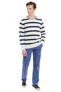 SAILOR SWEATER MILK NAVY DEEP