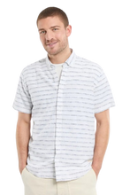 Load image into Gallery viewer, SHIRT SHORT SLEEVE HERITAGE STRIPPED- MILK NAVY
