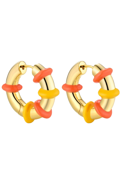 HULA HOOP / ORANGE & YELLOW GOLD