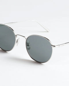 ROUND WITH GREY LENS AND SILVER FRAME