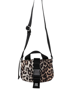 RECYCLED TECH MINI SATCHEL LEOPARD