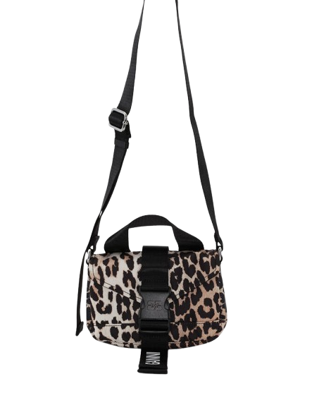 RECYCLED TECH MINI SATCHEL LEOPARD