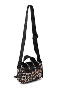 RECYCLED TECH MINI SATCHEL LEOPARD