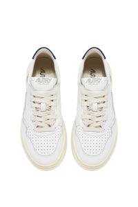 MEDALIST LOW SNEAKERS IN WHITE AND SPACE LEATHER