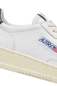 MEDALIST LOW SNEAKERS IN WHITE AND SPACE LEATHER