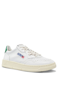 MEDALIST LOW SNEAKERS IN WHITE AND GREEN LEATHER UNISEX