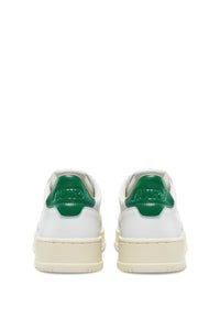 MEDALIST LOW SNEAKERS IN WHITE AND GREEN LEATHER UNISEX