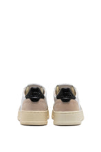 Load image into Gallery viewer, MEDALIST LOW SNEAKERS IN WHITE AND BLACK LEATHER AND BEIGE SUEDE UNISEX
