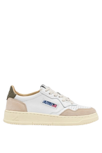 Load image into Gallery viewer, MEDALIST LOW LEATHER AND SUEDE WHITE &amp; COVERT GREEN
