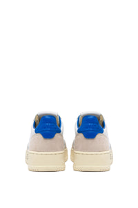 MEDALIST LOW SNEAKERS IN WHITE AND PALACE BLUE LEATHER AND SUEDE WITH LETTERING UNISEX