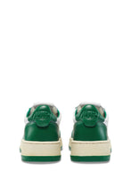 Load image into Gallery viewer, MEDALIST LOW BICOLOR SNEAKERS IN WHITE AND GREEN LEATHER
