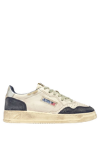 Load image into Gallery viewer, SUP VINT LOW LEATHER AND SUEDE BLUE &amp; SILVER UNISEX

