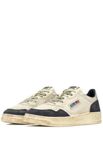 Load image into Gallery viewer, SUP VINT LOW LEATHER AND SUEDE BLUE &amp; SILVER UNISEX
