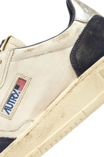 Load image into Gallery viewer, SUP VINT LOW LEATHER AND SUEDE BLUE &amp; SILVER UNISEX
