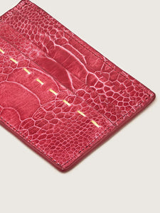 CARDHOLDER LATHYRUS OSTRICH SHIN