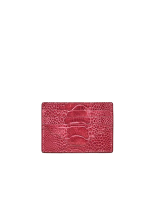 CARDHOLDER LATHYRUS OSTRICH SHIN