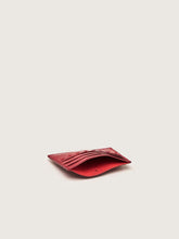 Load image into Gallery viewer, CARDHOLDER FLAME RED OSTRICH SHIN
