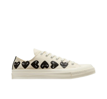 Load image into Gallery viewer, WHITE MULTI HEART LOW TOP CONVERSE
