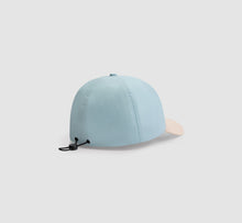 Load image into Gallery viewer, CANE DRAWSTRING CAP LIGHT BLUE/CREAM
