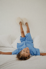 Load image into Gallery viewer, KIDS POPLIN SUMMER PYJAMA SET SKY
