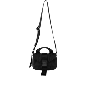 RECYCLED TECH MINI SATCHEL BLACK