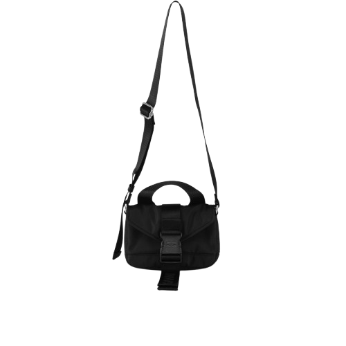 RECYCLED TECH MINI SATCHEL BLACK