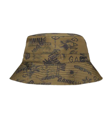BUCKET HAT RECYCLED POLYESTER BUTTERNUT