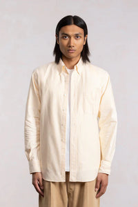 CORPORATE SHIRT BEIGE/WHITE STRIPES
