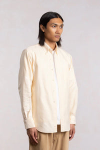 CORPORATE SHIRT BEIGE/WHITE STRIPES