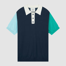Load image into Gallery viewer, KOREN CONTRAST POLO NAVY
