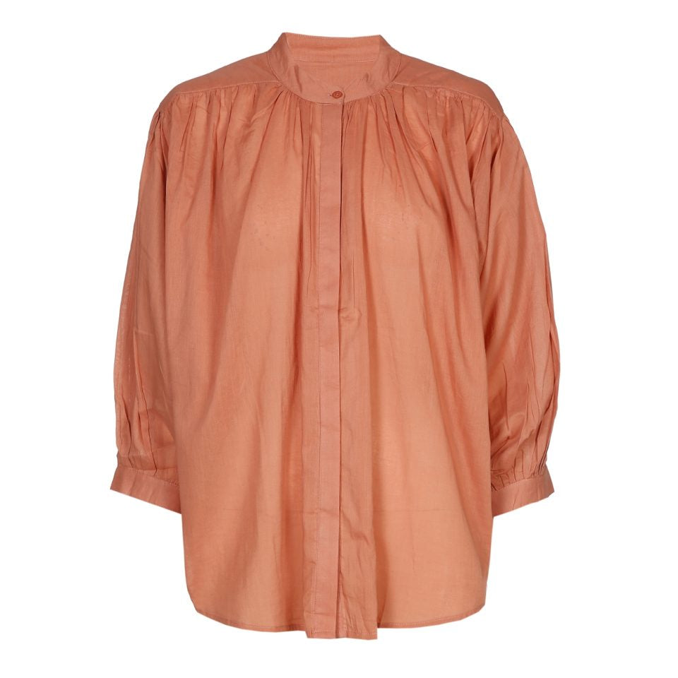 BALLOON BLOUSE TERRACOTTA