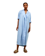 Load image into Gallery viewer, PENELOPE DRESS POPLIN LIGHT BLUE
