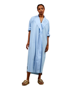 PENELOPE DRESS POPLIN LIGHT BLUE