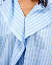 Load image into Gallery viewer, PENELOPE SHIRT POPLIN LIGHT BLUE STRIPES
