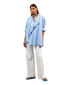 PENELOPE SHIRT POPLIN LIGHT BLUE STRIPES